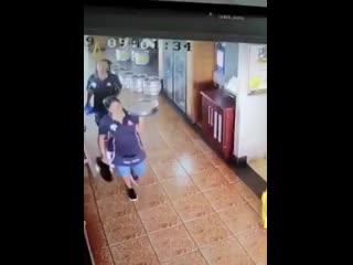 Today’s lesson wet tiles are sliding