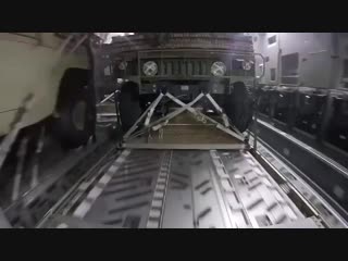 This is the view from a humvee being dropped from a military plane but one was accide