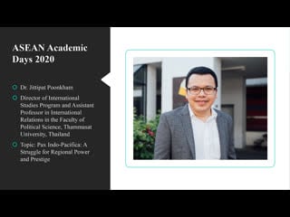 “pax indo pacifica a struggle for regional power and prestige” by dr jittipat poonkham