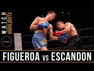 Figueroa vs escandon (highlights) september 30, 2018