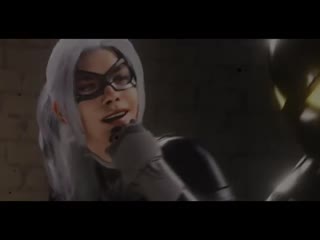 ↬ spider man ps4 ; black cat