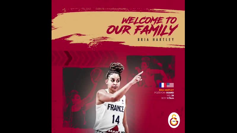 Fransız amerikalı guard bria hartley galatasaray'da! 🖊️