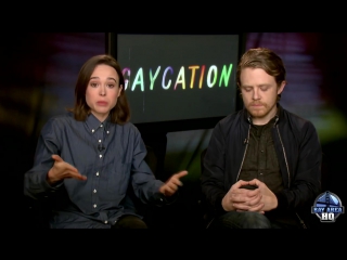 Fun gaycation interview! ellen page ian daniel on friendship, karaoke, lgbt cultures