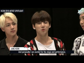 160516 bts shoutout for kcon 2016 ny