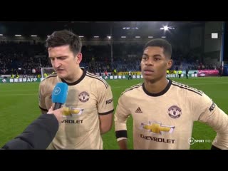 Maguire and rashford on the win vs burnley