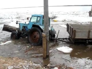 Наводнение в кегострове,возле причала