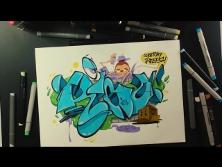 Sketchy peeps 017 with stylefile markers