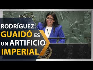 Delcy rodríguez cataloga como “artificio imperial” a juan guaidó