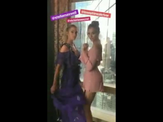 10/05 | josephine skriver & stella maxwell at the bombshell fragrance event in nyc