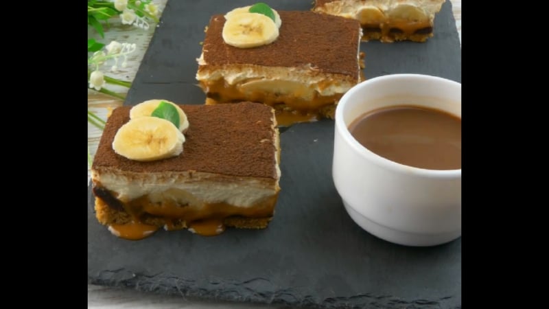 Чизкейк с бананом