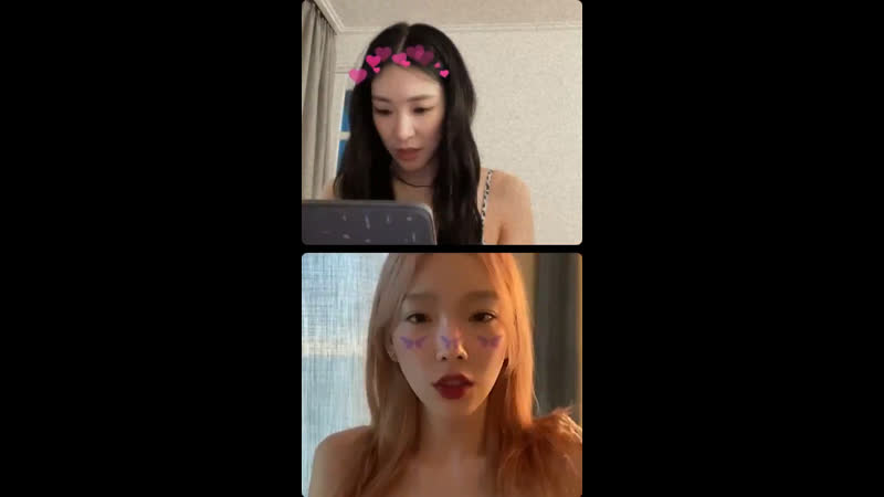 210806 taeyeon x tiffany ig live