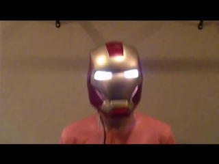 Avp present wlad2po iron man motorized helmet and light eyes