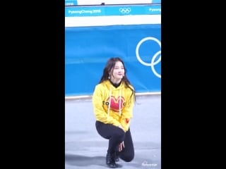 180215 [4k fancam nancy] momoland wonderful love @ pyeongchang backstage