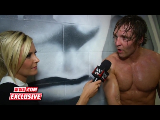 Dean ambrose uses complex imagery to explain his win raw fallout, nov 9, 2015