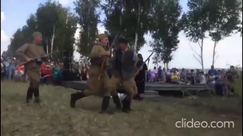 Реконструкция расстрела предателя