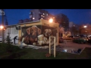 Street art live пёсики