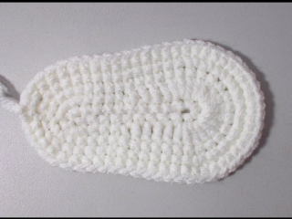 Подошва для пинетки вязание крючком crochet sole booties