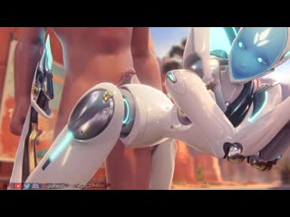 Awf kinky echo (mecry, dva) overwatch by forceballfx