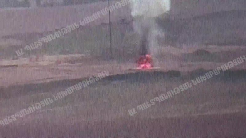 Уничтожение азербайджанских танков в арцахе