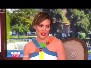 Alyssa milanos throwback to some of classic looks @thetalkcbs #thetalk