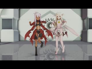 [fate mmd] viva happy [illya chloe von einzbern](1080p 60fps)