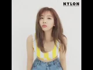 Nylon posted a clip of nayeon with a quote by her from her interview– “as i find more of myself, i also gain confidence there w