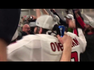 Championship shower for coach! stanleycup allcaps