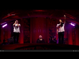 3 are legend dimitri vegas & steve aoki & like mike live @ tomorrowland 2015