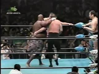 Giant baba/rusher kimura/mitsuo momota vs haruka eigen/giant kimala ii/masanobu fuchi