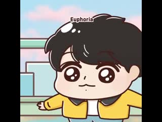 Korean beauty cartoonist posted an animation