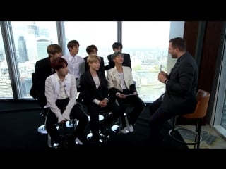 181015 world's biggest boyband bts take on a british quiz in exclusive interview @ lorraine