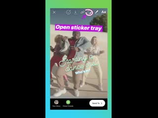 Instagram запустил чат стикер