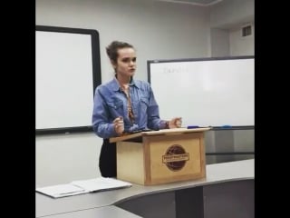 Second milena's public speaking experience in turan toastmasters club!