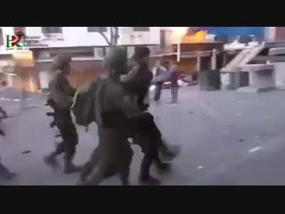 #watch it takes 5 fully armed israelis soldiers to grab one palestinian teenager