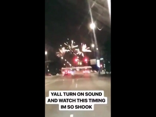 Fireworks started going off when i was listening to ddaeng so i filmed it and this happened!!