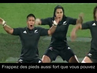 Dance rituelle des indiens maori haka