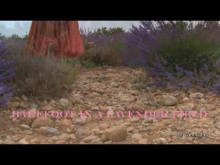 Barefoot kajira barefeet in lavender field