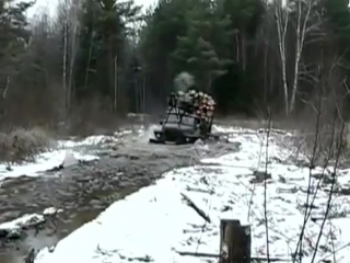 Truck ural 4320 timber runs hard off road лесовоз урал жесть