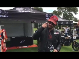 Keanu reeves on the quail motorcycle gathering