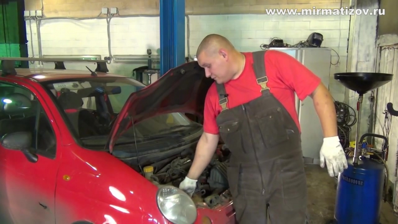 Matiz замена масла матиз