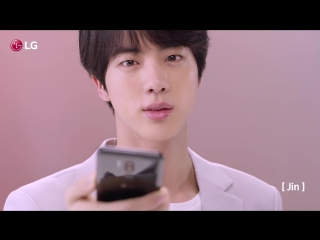 180702 lg g7 thinq main tvc with bts (behind the scenes, jin, ai cam)