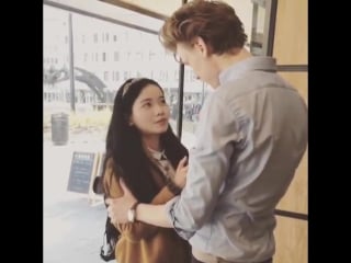 Henrik holm with a fan
