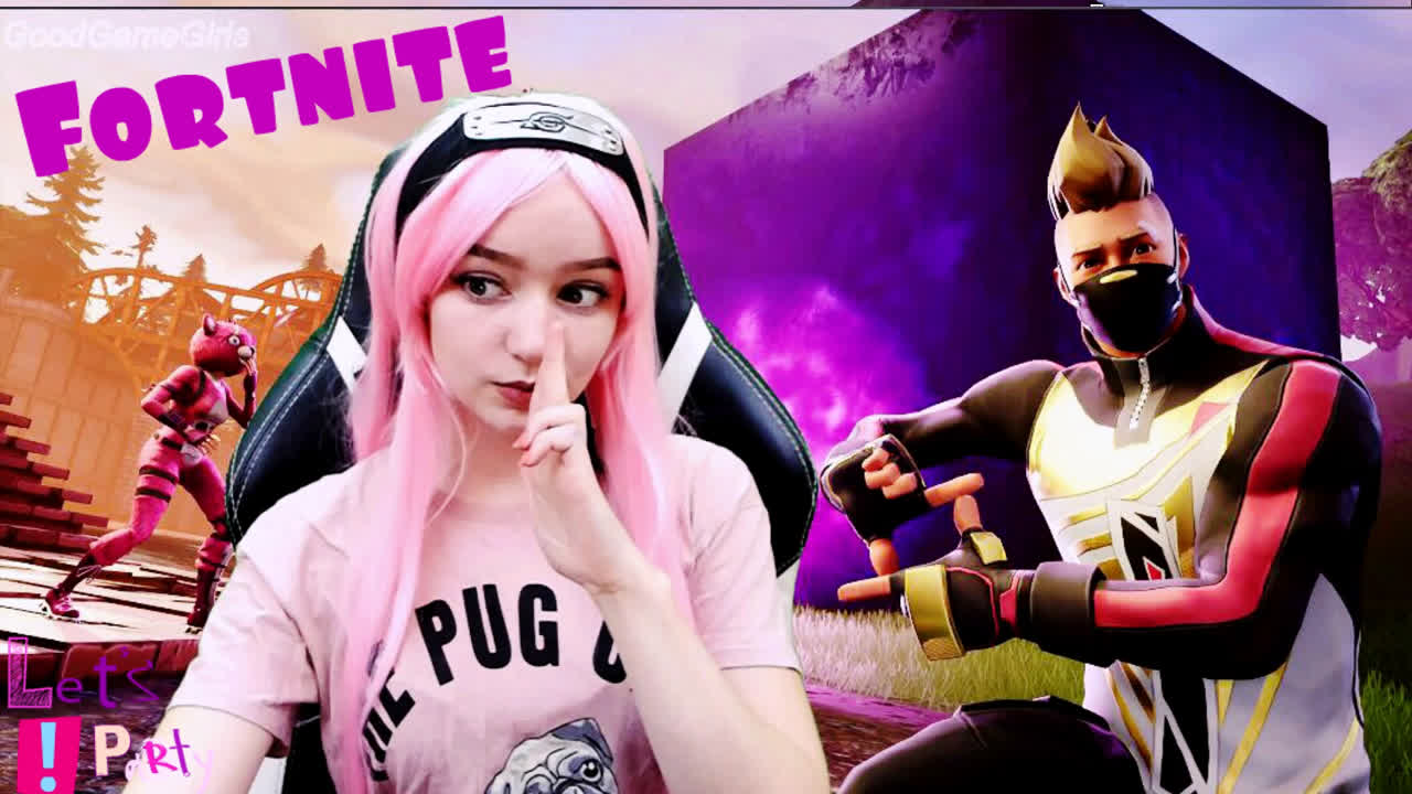 Играем в fortnite вместе с ниндзя тян l overwatch l destiny 2