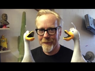 Adam savage of mythbusters having some fun