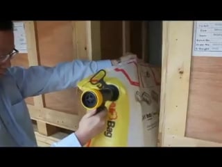 Deflate of fast flow system dunnage airbag