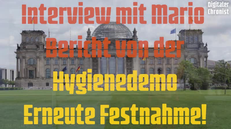 Interview mit mario über die hygiendemo erneute festnahme! nichtohneuns rosa luxemburg platz