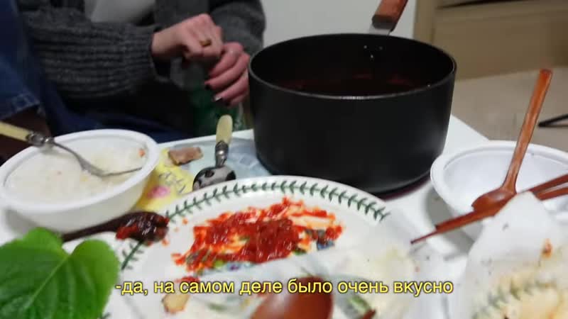 [yahochuspat] пробую корейскую еду с подружкой кореянкой | 러시아 모델, 한국친구 방문