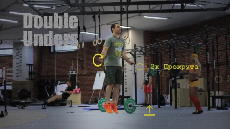 Double unders двойные прыжки на скакалке стандарт выполнения упражнения в crossfit