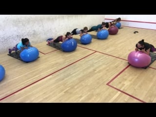 Yoga&pilates on stability ball uae olena shynkarenko