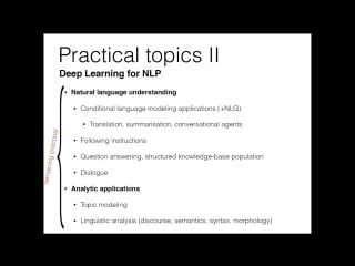 Oxford deep nlp 2017 course lecture 2b practical topics